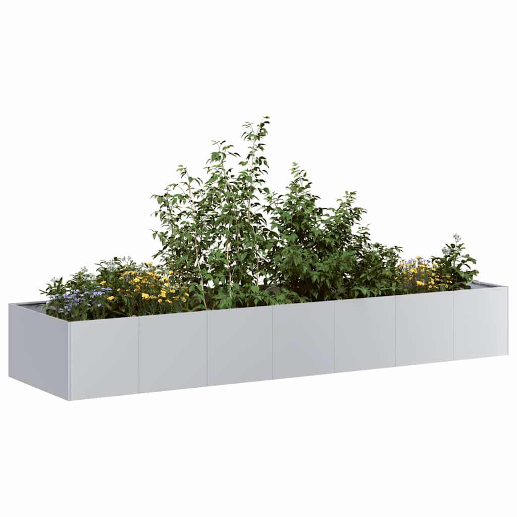 Vidaxx Pflanzgefäß 280x80x40 cm aus verzinktem Stahl