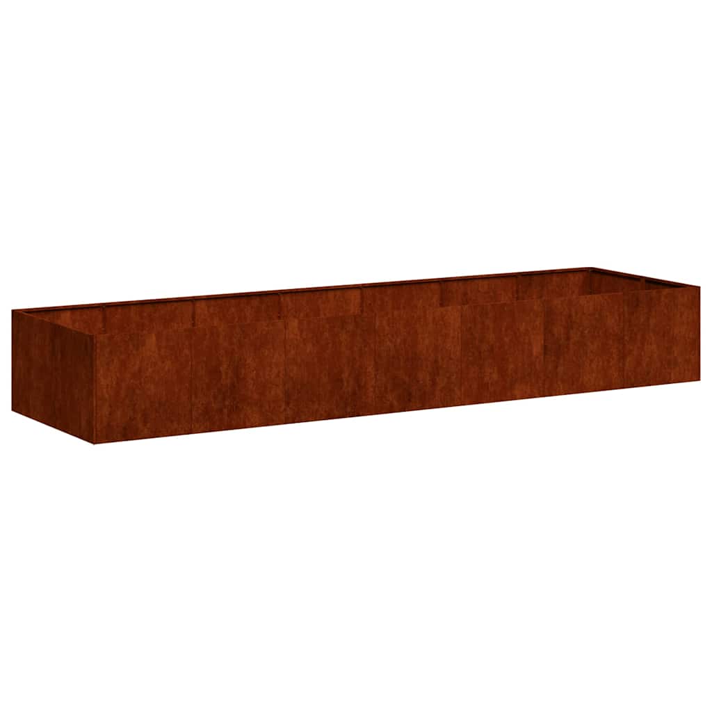 Vidaxx Pflanzgefäß rostig 280x80x40 cm wetterfester Stahl
