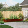 Vidaxx Pflanzgefäß rostig 280x80x40 cm wetterfester Stahl