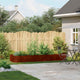 Vidaxx Pflanzgefäß rostig 280x80x40 cm wetterfester Stahl