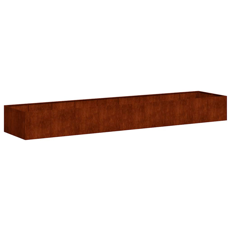 Vidaxx Pflanzgefäß rostig 360x80x40 cm wetterfester Stahl