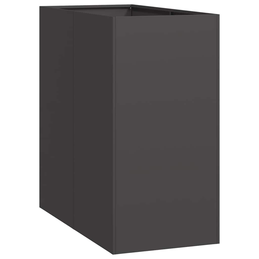 Vidaxx Pflanzgefäß 40x80x80 cm Stahl schwarz