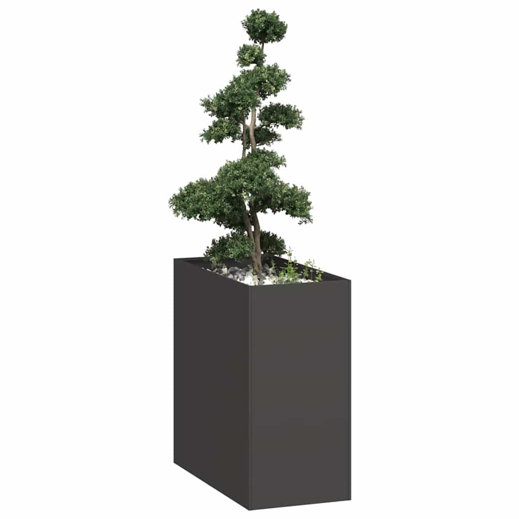 Vidaxx Pflanzgefäß 40x80x80 cm Stahl schwarz