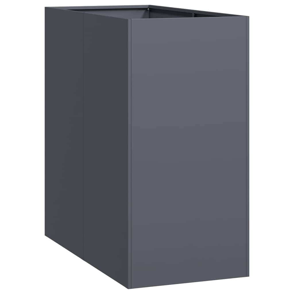 Vidaxx Pflanzgefäß 40x80x80 cm Stahl Anthrazit