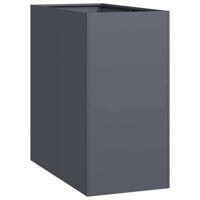 Vidaxx Pflanzgefäß 40x80x80 cm Stahl Anthrazit
