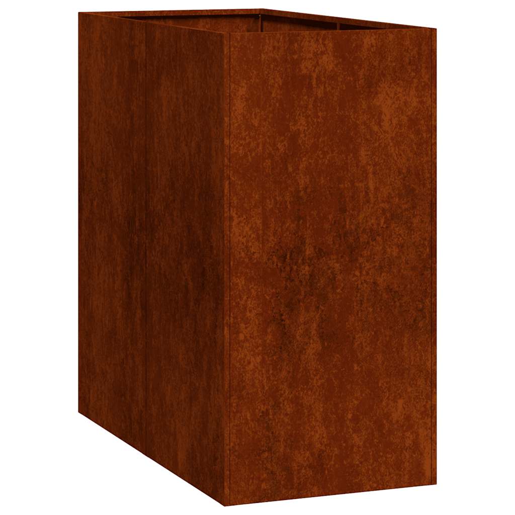 Vidaxx Pflanzgefäß rostig 40x80x80 cm wetterfester Stahl