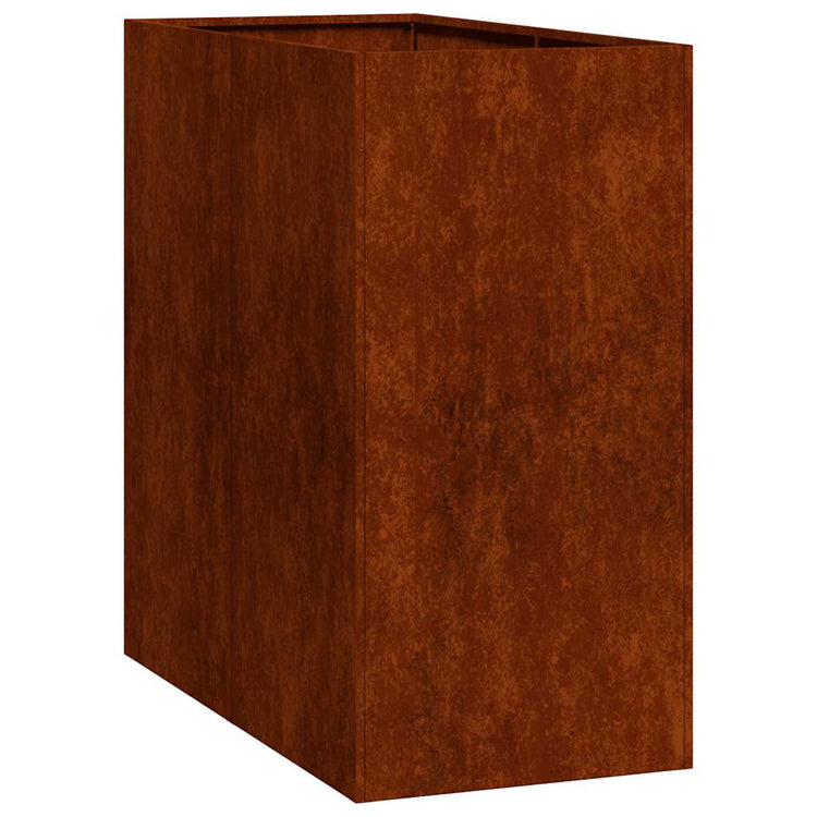 Vidaxx Pflanzgefäß rostig 40x80x80 cm wetterfester Stahl