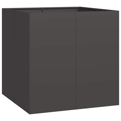 Vidaxx Pflanzgefäß 80x80x80 cm Stahl schwarz