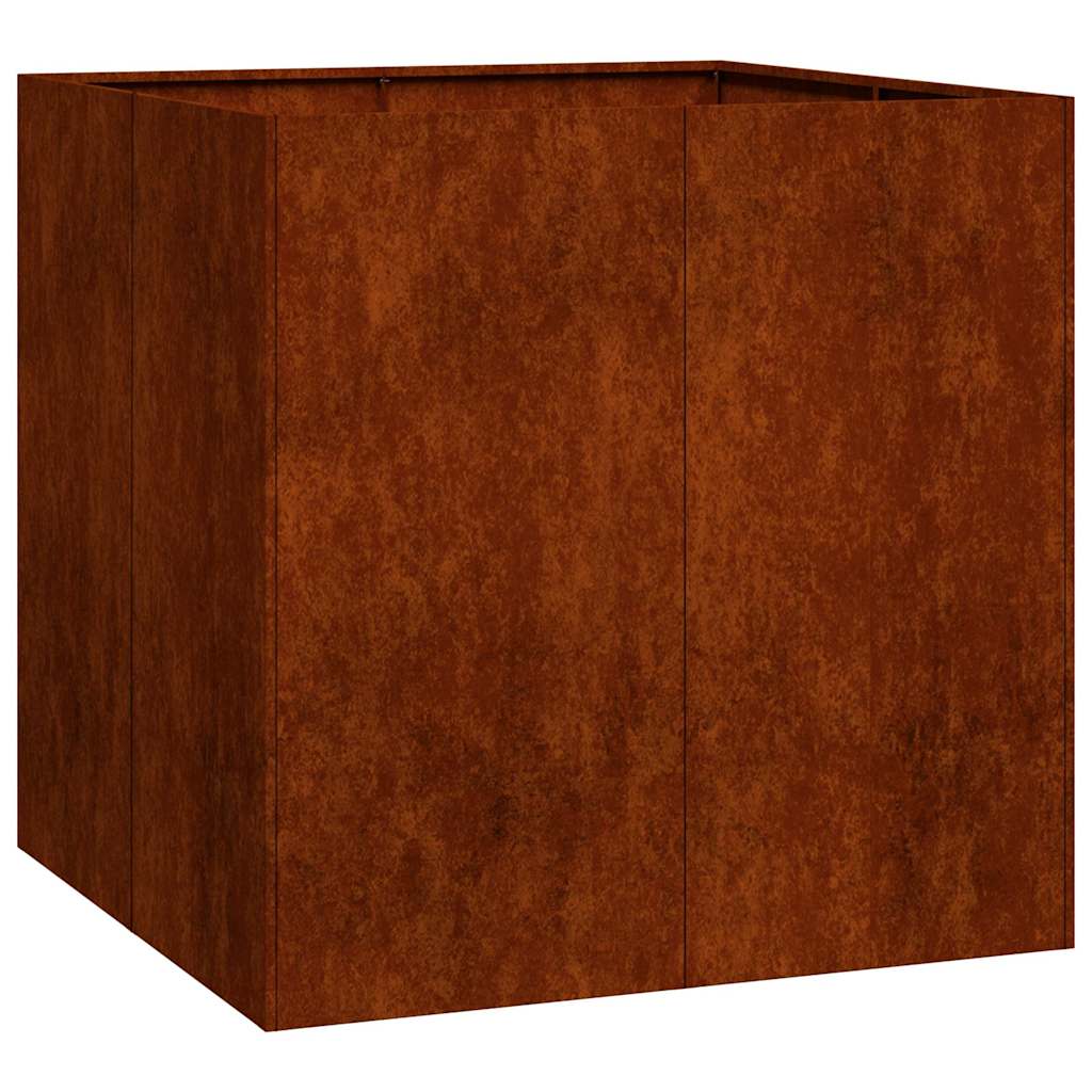 Vidaxx Pflanzgefäß rostig 80x80x80 cm wetterfester Stahl
