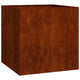 Vidaxx Pflanzgefäß rostig 80x80x80 cm wetterfester Stahl