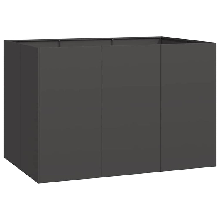 Vidaxx Pflanzgefäß 120x80x80 cm Stahl schwarz