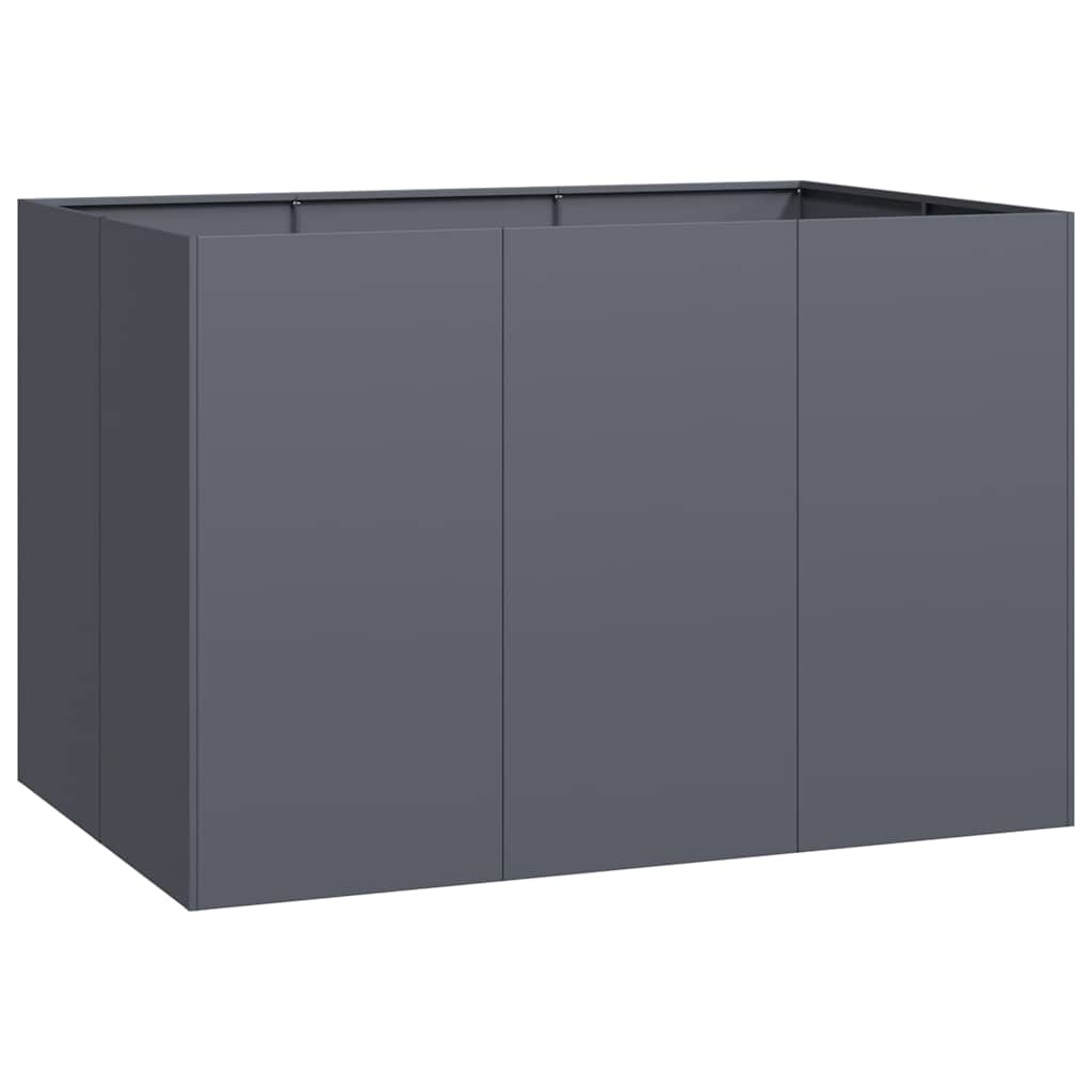 Vidaxx Pflanzgefäß 120x80x80 cm Stahl Anthrazit