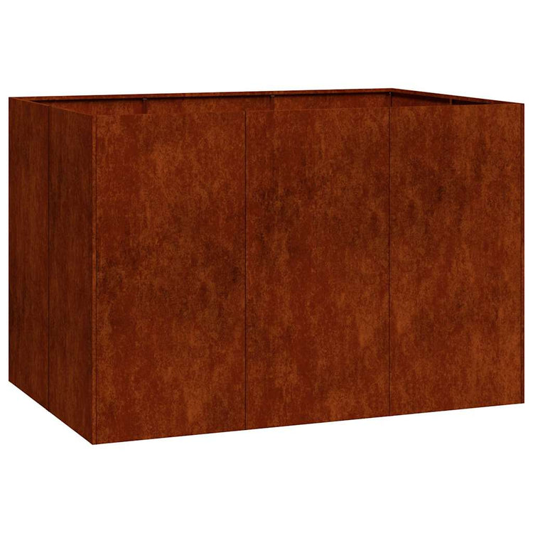 Vidaxx Pflanzgefäß rostig 120x80x80 cm wetterfester Stahl