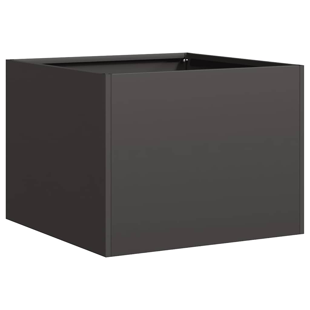 Vidaxx Pflanzgefäß 40x40x30 cm Stahl schwarz