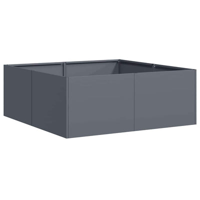 Vidaxx Pflanzgefäß 80x80x30 cm Stahl Anthrazit
