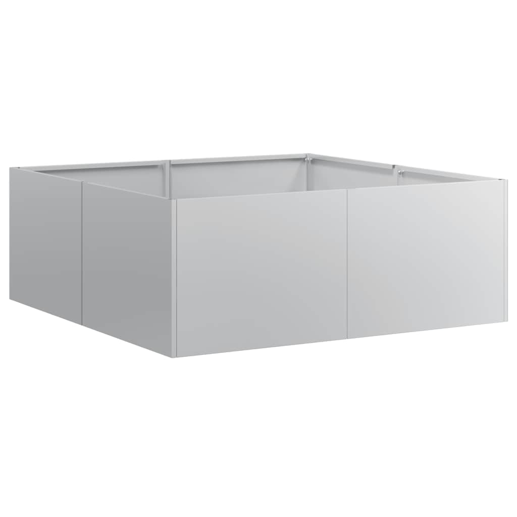 Vidaxx Pflanzgefäß 80x80x30 cm aus verzinktem Stahl