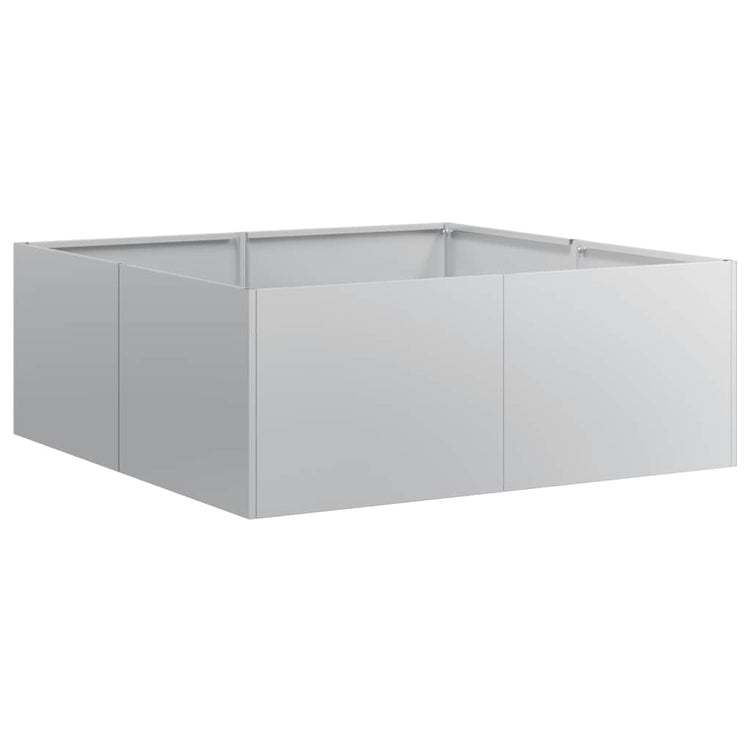 Vidaxx Pflanzgefäß 80x80x30 cm aus verzinktem Stahl