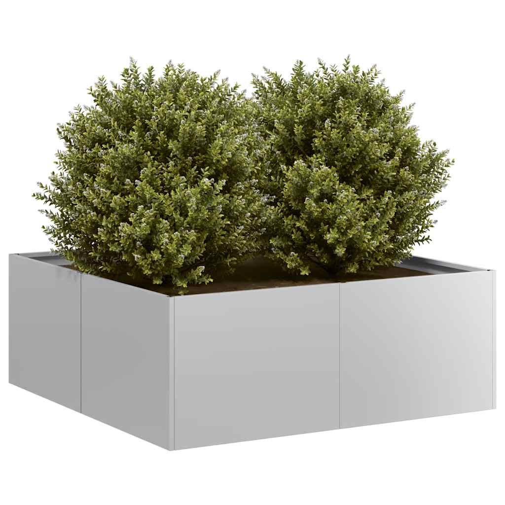 Vidaxx Pflanzgefäß 80x80x30 cm aus verzinktem Stahl