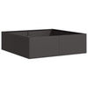 Vidaxx Pflanzgefäß 100x100x30 cm Stahl schwarz