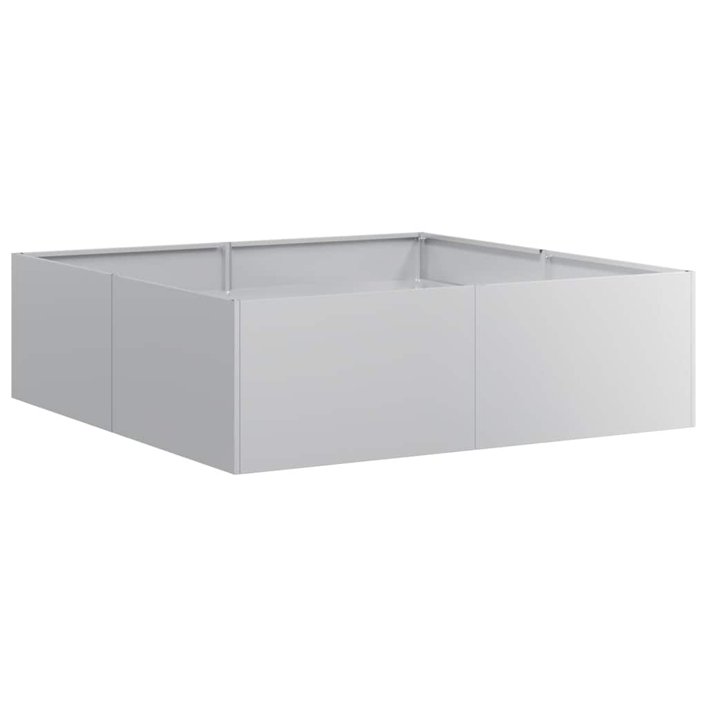 Vidaxx Pflanzgefäß 100x100x30 cm aus verzinktem Stahl