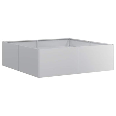 Vidaxx Pflanzgefäß 100x100x30 cm aus verzinktem Stahl