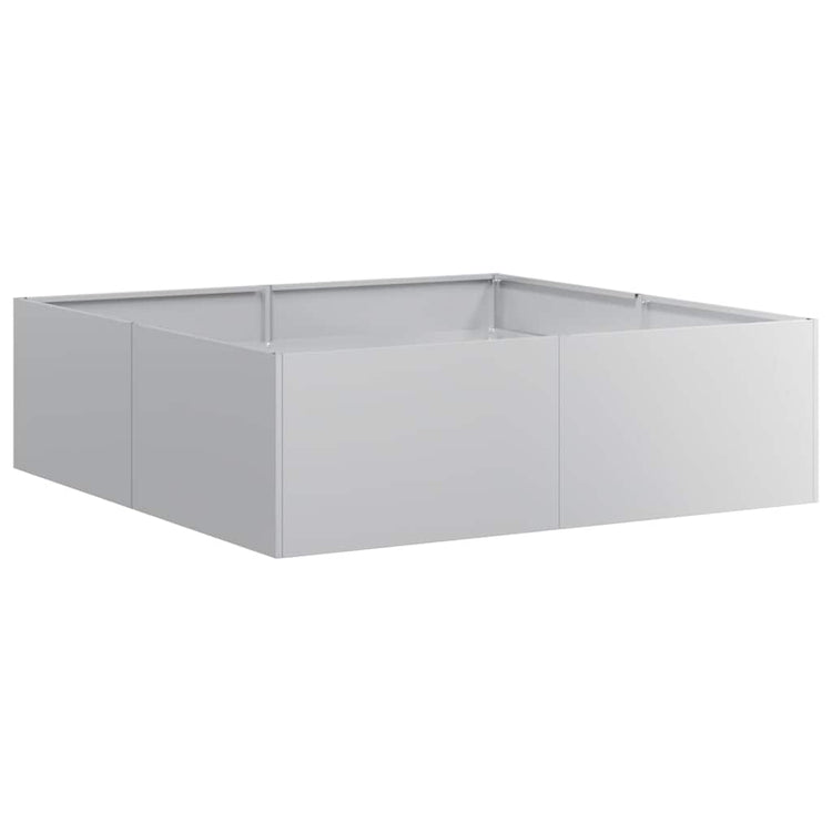 Vidaxx Pflanzgefäß 100x100x30 cm aus verzinktem Stahl