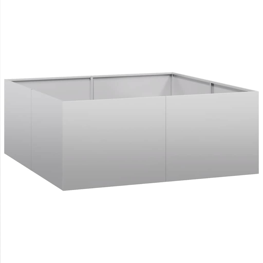 Vidaxx Pflanzgefäß 100x100x40 cm aus verzinktem Stahl