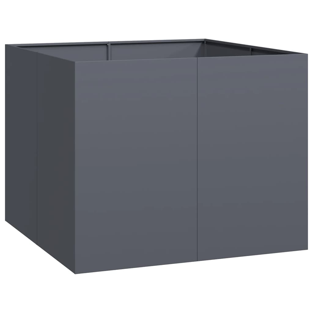 Vidaxx Pflanzgefäß 100x100x80 cm Stahl Anthrazit