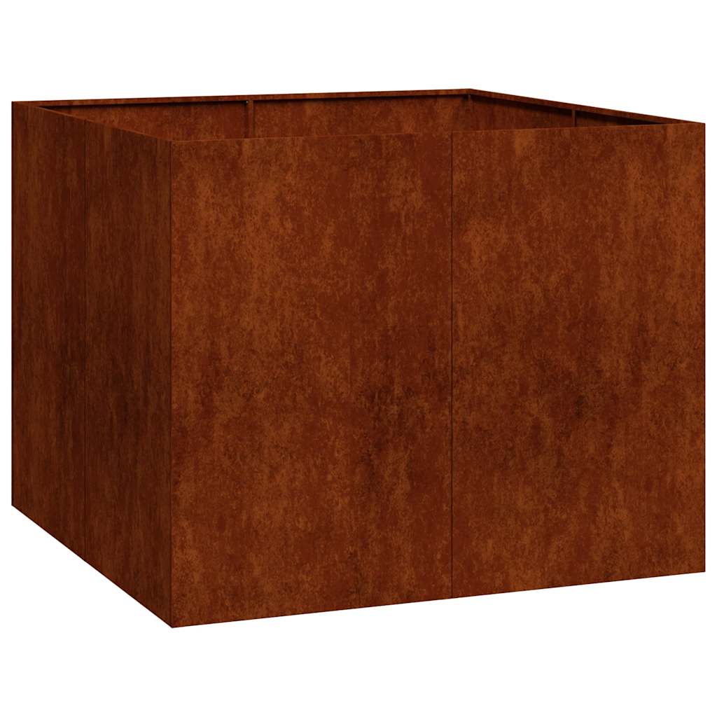 Vidaxx Pflanzgefäß rostig 100x100x80 cm wetterfester Stahl