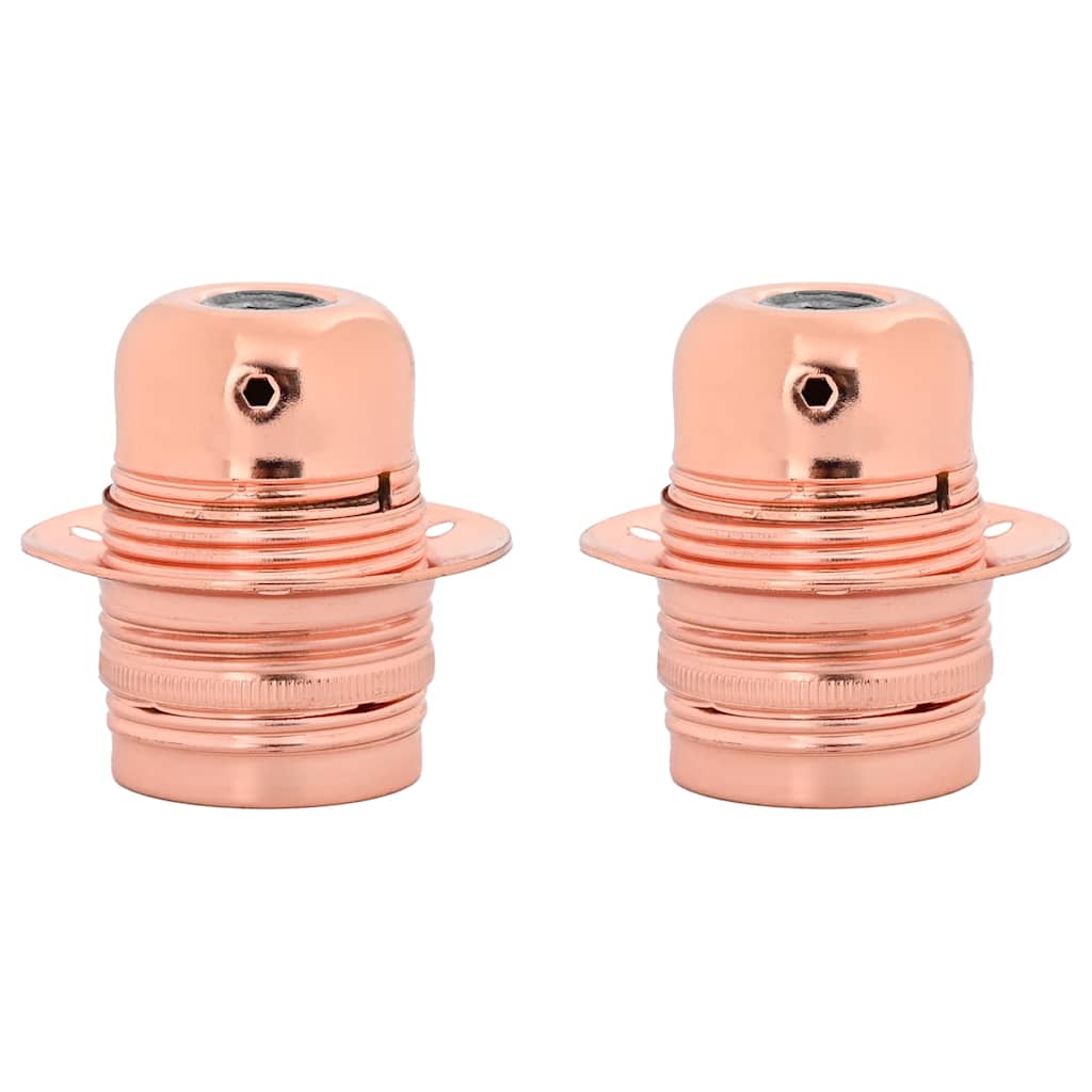 VidaXL Lampenfassungen 2 Stück Roségold E27