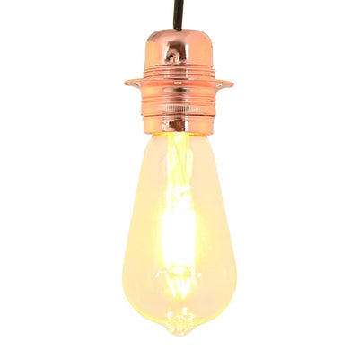 VidaXL Lampenfassungen 2 Stück Roségold E27
