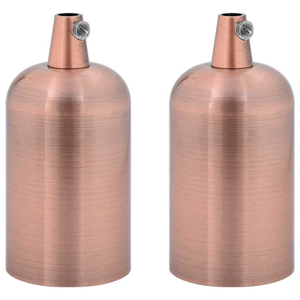 VidaXL Lampenfassungen 2 Stück Rotbronze E27