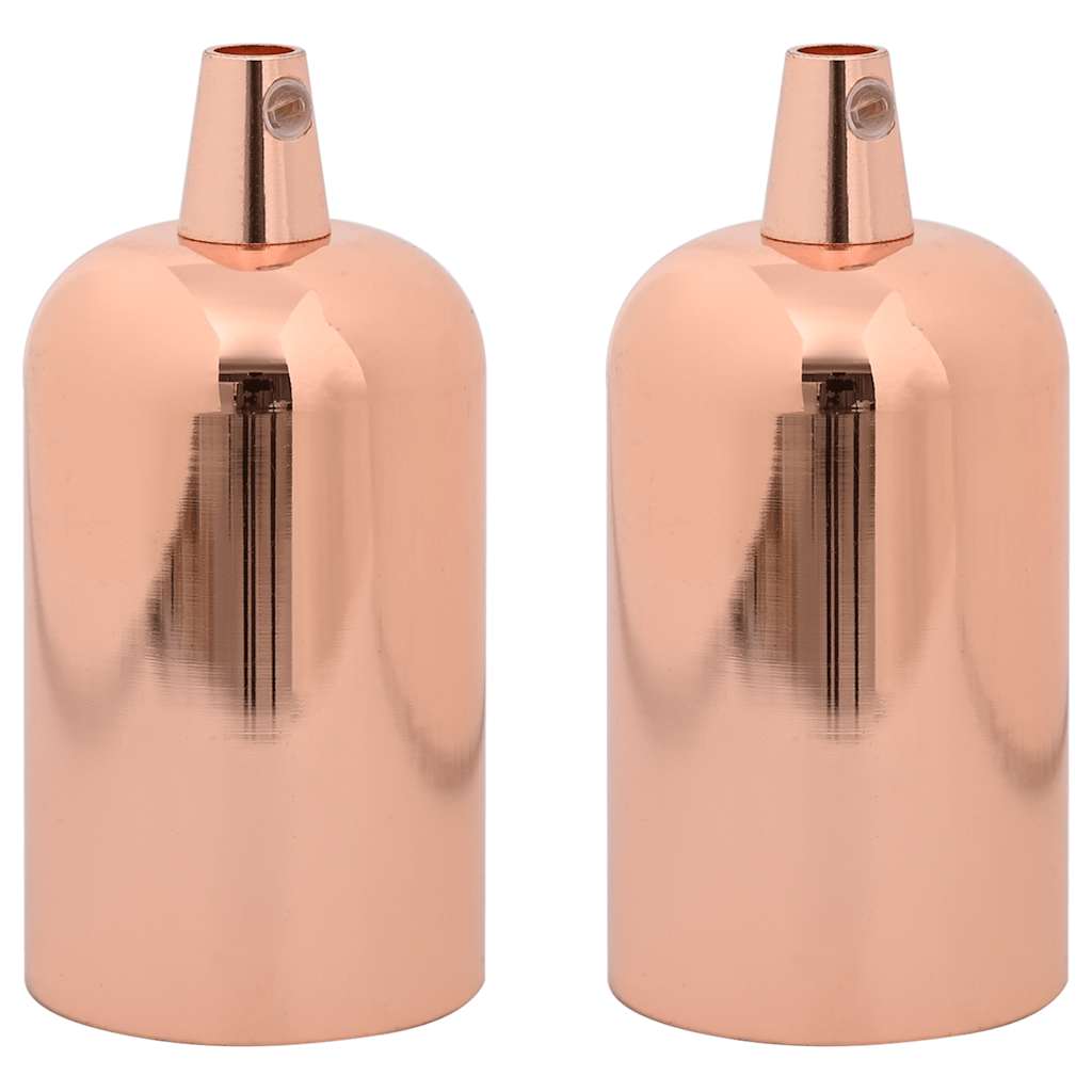 VidaXL Lampenfassungen 2 Stück Roségold E27