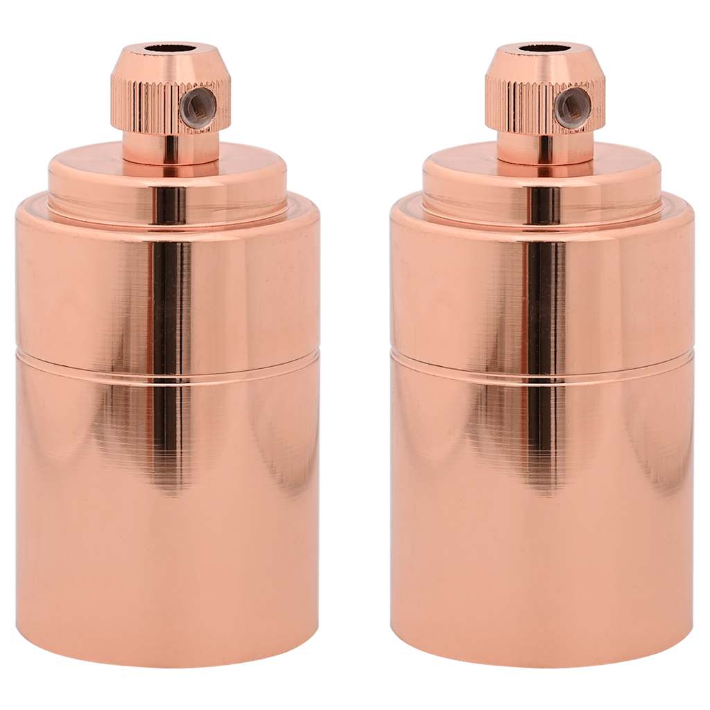 VidaXL Lampenfassungen 2 Stück Roségold E27