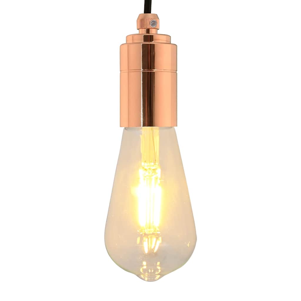 VidaXL Lampenfassungen 2 Stück Roségold E27