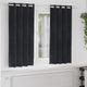 Vidaxl Verdunkelungsvorhänge 2 Stück schwarz 140 x 175 cm Samt