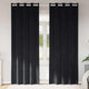 Vidaxl Verdunkelungsvorhänge 2 Stück schwarz 140 x 245 cm Samt