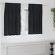 Vidaxl Verdunkelungsvorhänge 2 Stück schwarz 140 x 140 cm Samt