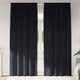 Vidaxl Verdunkelungsvorhänge 2 Stück schwarz 140 x 260 cm Samt