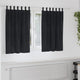 Vidaxl Verdunkelungsvorhänge 2 Stück schwarz 140 x 140 cm Samt