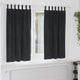 Vidaxl Verdunkelungsvorhänge 2 Stück schwarz 140 x 175 cm Samt