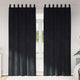 Vidaxl Verdunkelungsvorhänge 2 Stück schwarz 140 x 225 cm Samt