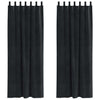 Vidaxl Verdunkelungsvorhänge 2 Stück schwarz 140 x 245 cm Samt