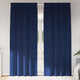 Vidaxl Verdunkelungsvorhänge 2 Stück dunkelblau 140 x 245 cm Samt