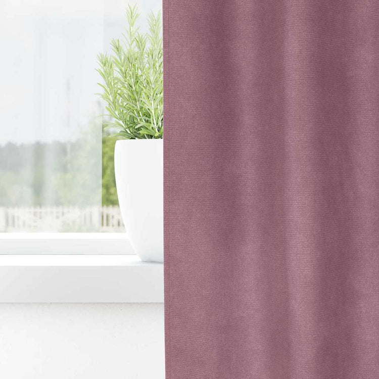 Vidaxx Verdunkelungsvorhänge 2 Stück dunkelrosa 140 x 225 cm Samt