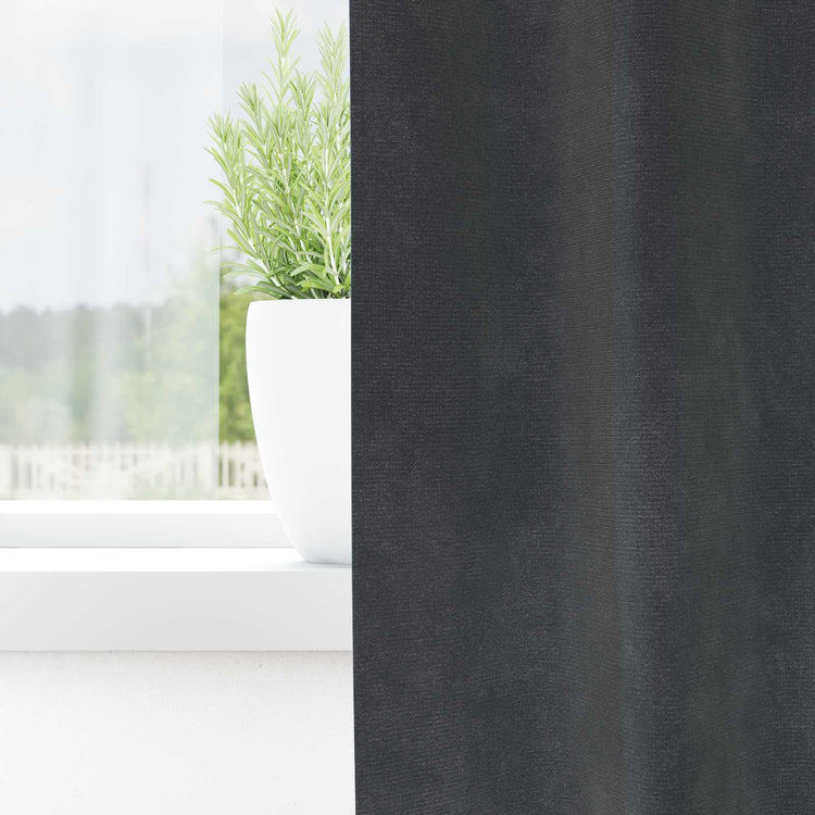 Vidaxl Verdunkelungsvorhänge 2 Stück hellgrau 140 x 245 cm Samt
