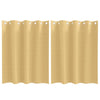 Vidaxl Verdunkelungsvorhänge mit Ringen 2 Stück Beige 140 x 140 cm