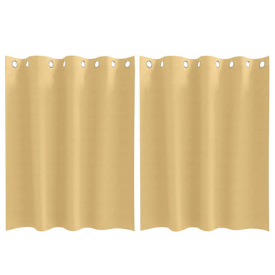 Vidaxl Verdunkelungsvorhänge mit Ringen 2 Stück Beige 140 x 140 cm