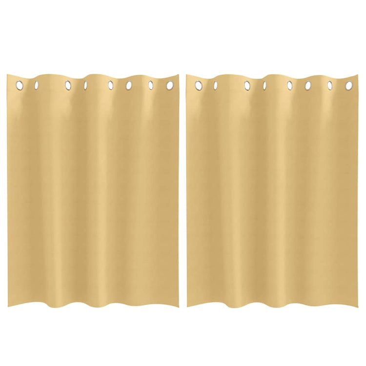 Vidaxl Verdunkelungsvorhänge mit Ringen 2 Stück Beige 140 x 140 cm