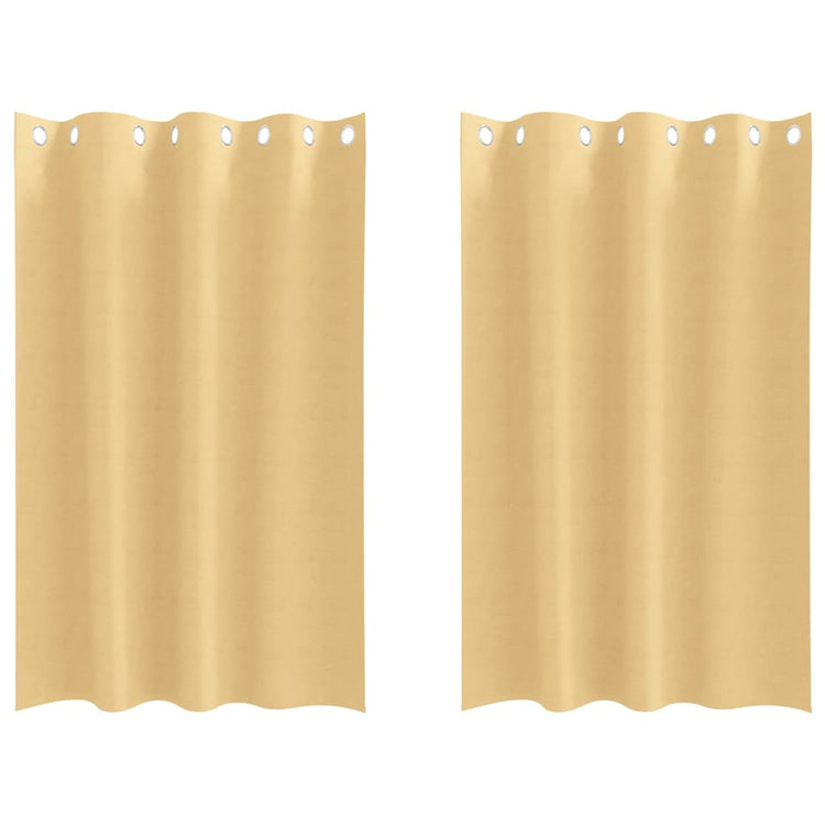 Vidaxl Verdunkelungsvorhänge mit Ringen 2 Stück Beige 175 x 140 cm
